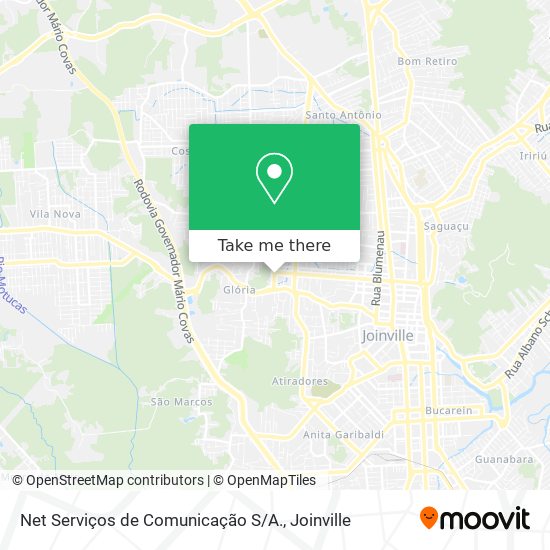 Net Serviços de Comunicação S / A. map