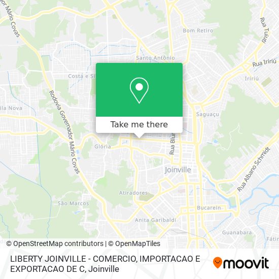 Mapa LIBERTY JOINVILLE - COMERCIO, IMPORTACAO E EXPORTACAO DE C