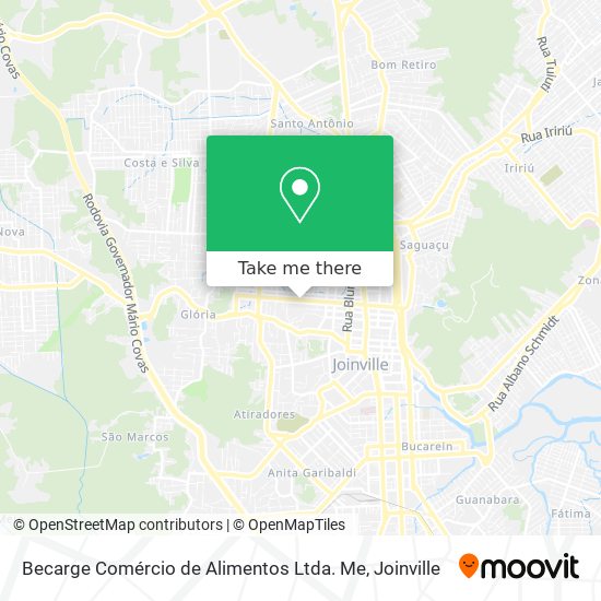 Becarge Comércio de Alimentos Ltda. Me map