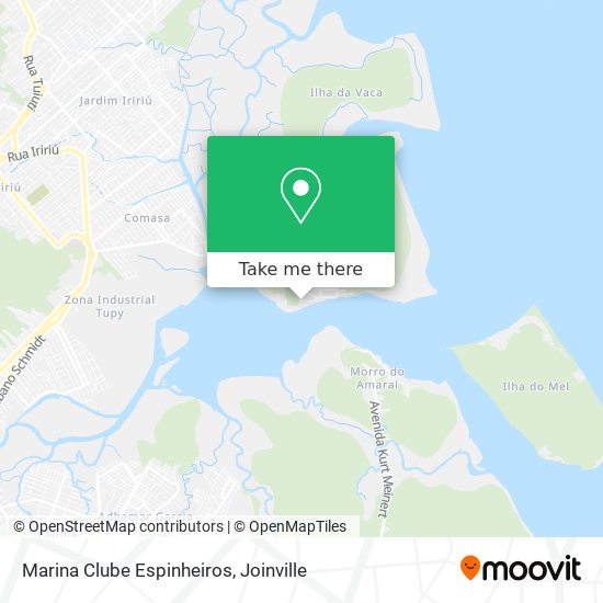 Marina Clube Espinheiros map