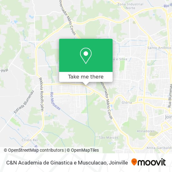 Mapa C&N Academia de Ginastica e Musculacao