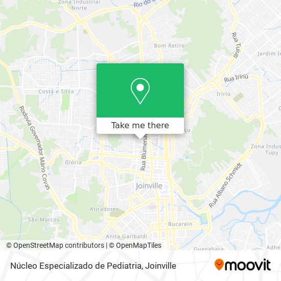 Núcleo Especializado de Pediatria map