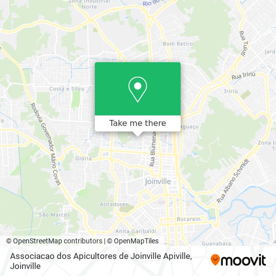 Mapa Associacao dos Apicultores de Joinville Apiville