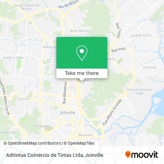 Aditintas Comércio de Tintas Ltda map