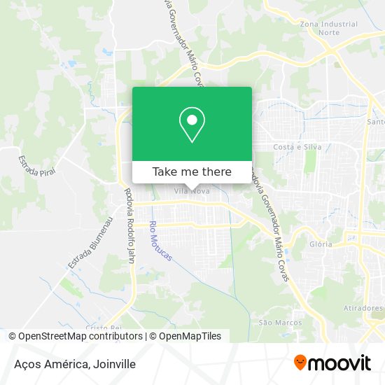 Aços América map
