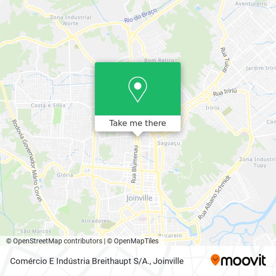Comércio E Indústria Breithaupt S / A. map