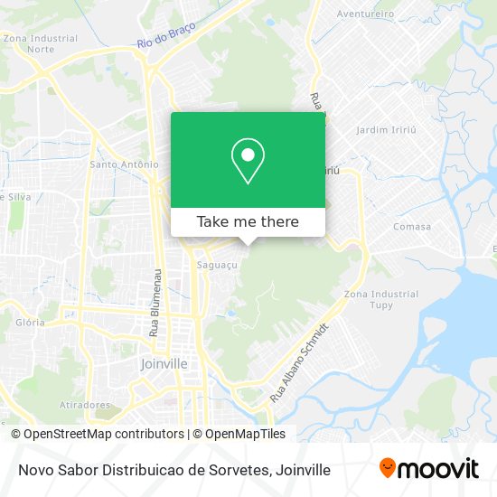 Novo Sabor Distribuicao de Sorvetes map