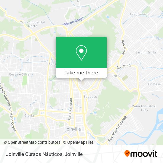 Joinville Cursos Náuticos map