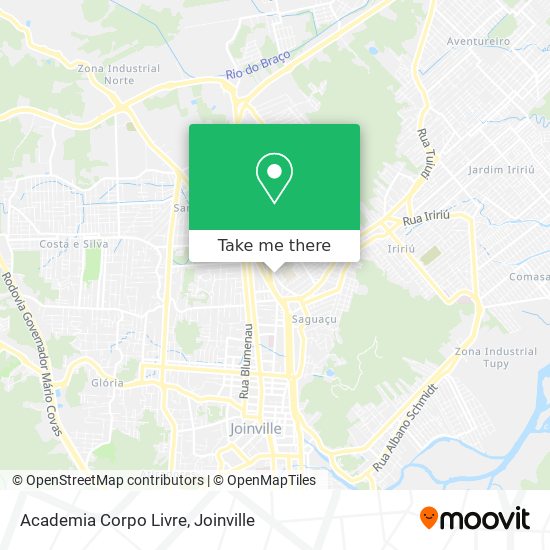 Mapa Academia Corpo Livre