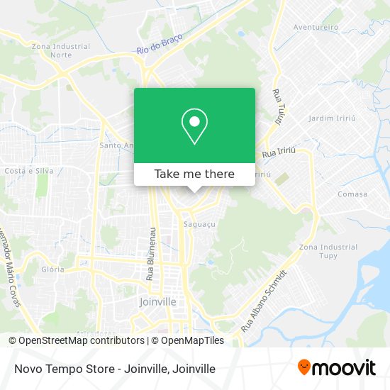 Novo Tempo Store - Joinville map