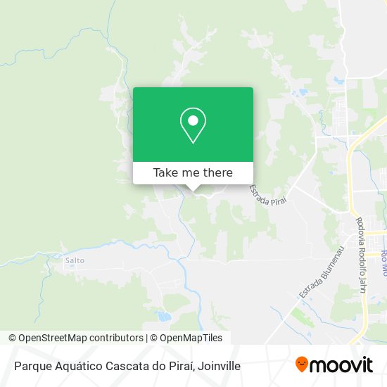 Parque Aquático Cascata do Piraí map
