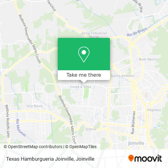 Texas Hamburgueria Joinville map