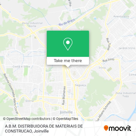 A.B.M. DISTRIBUIDORA DE MATERIAIS DE CONSTRUCAO map