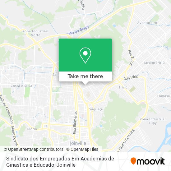 Mapa Sindicato dos Empregados Em Academias de Ginastica e Educado