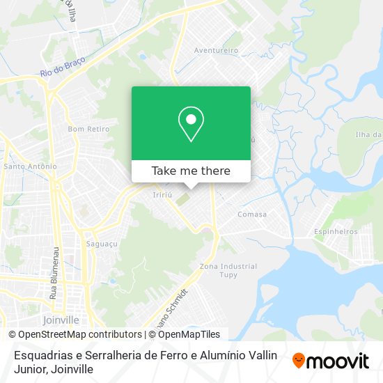 Esquadrias e Serralheria de Ferro e Alumínio Vallin Junior map