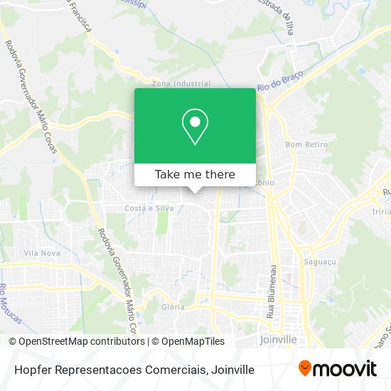 Hopfer Representacoes Comerciais map