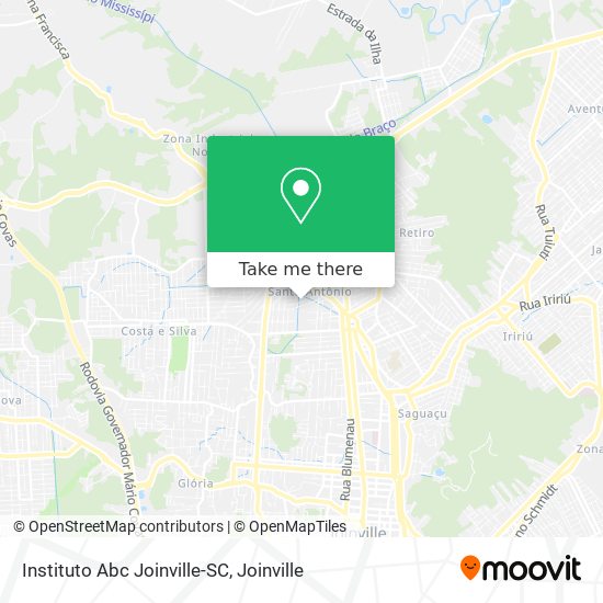 Mapa Instituto Abc Joinville-SC