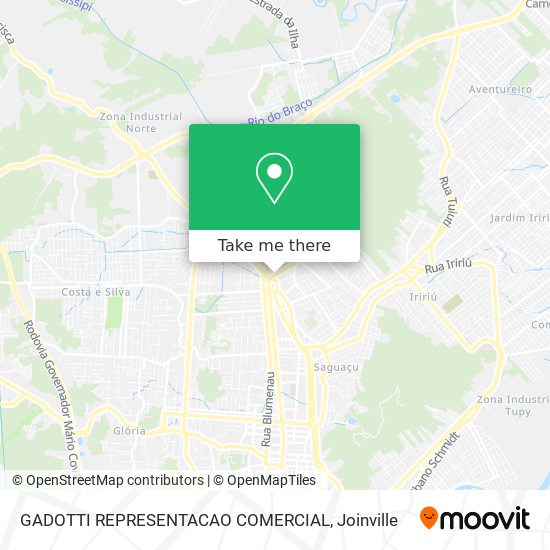 Mapa GADOTTI REPRESENTACAO COMERCIAL