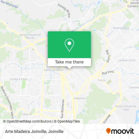 Mapa Arte Madeira Joinville