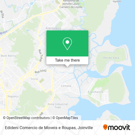 Edideni Comercio de Moveis e Roupas map