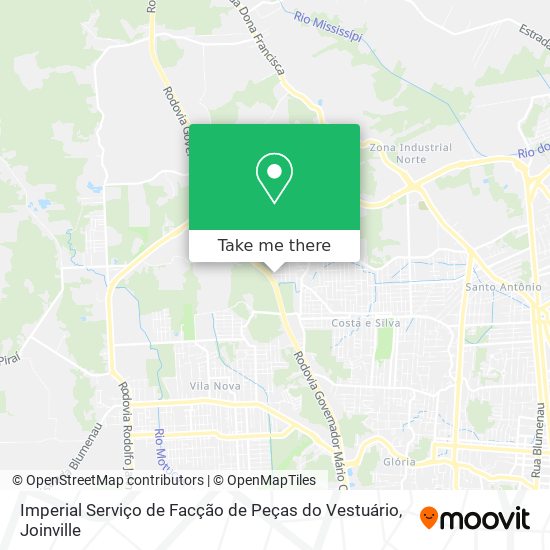 Imperial Serviço de Facção de Peças do Vestuário map