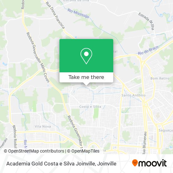 Academia Gold Costa e Silva Joinville map