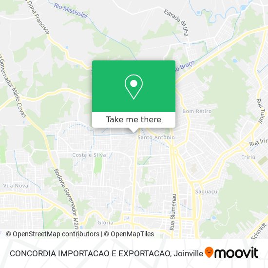 CONCORDIA IMPORTACAO E EXPORTACAO map