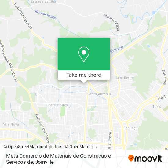 Mapa Meta Comercio de Materiais de Construcao e Servicos de