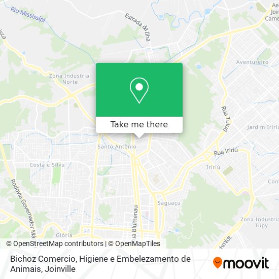 Bichoz Comercio, Higiene e Embelezamento de Animais map