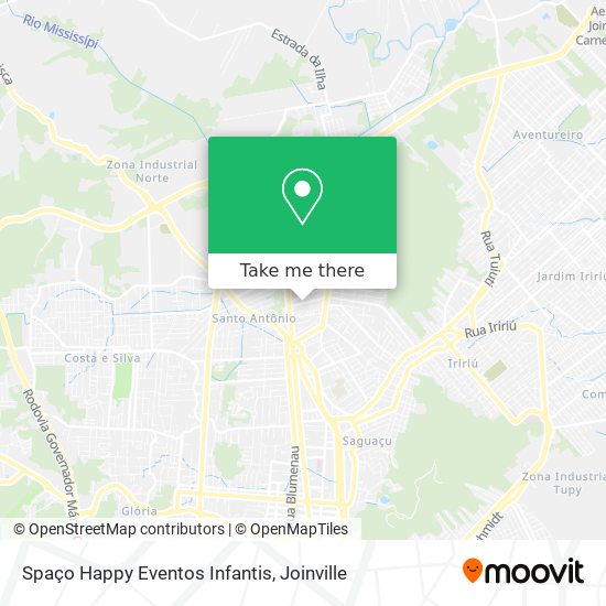 Mapa Spaço Happy Eventos Infantis