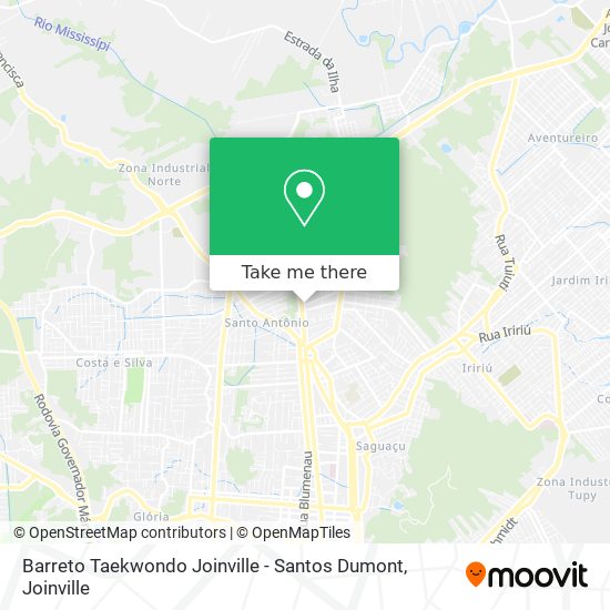 Barreto Taekwondo Joinville - Santos Dumont map
