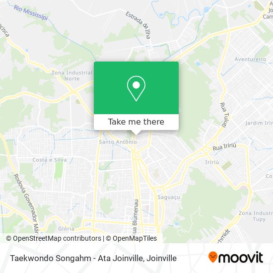 Taekwondo Songahm - Ata Joinville map