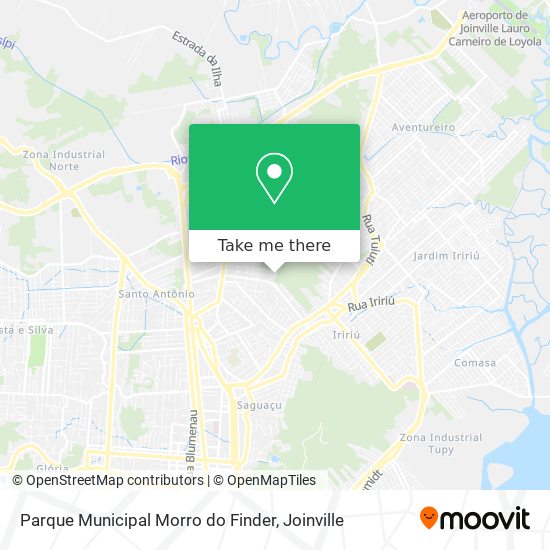 Mapa Parque Municipal Morro do Finder