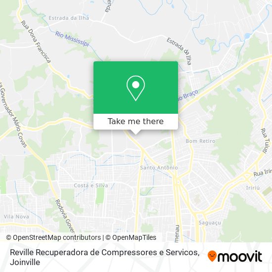 Mapa Reville Recuperadora de Compressores e Servicos