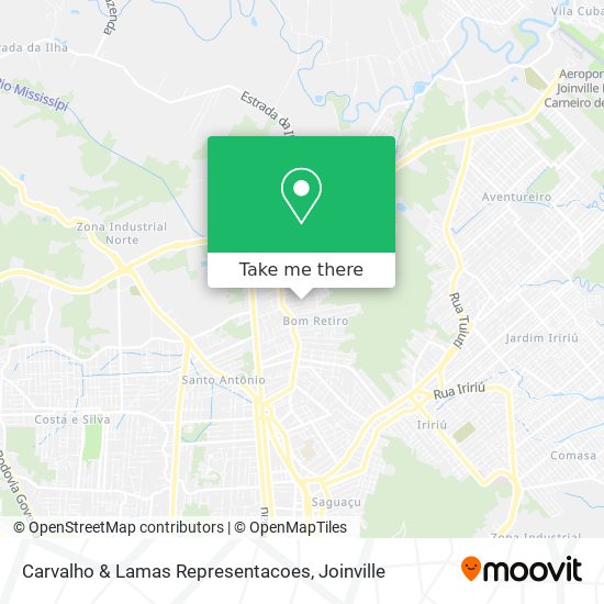 Carvalho & Lamas Representacoes map