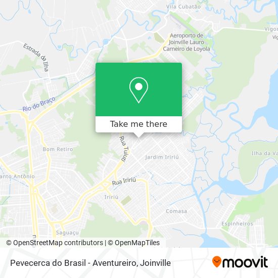 Pevecerca do Brasil - Aventureiro map