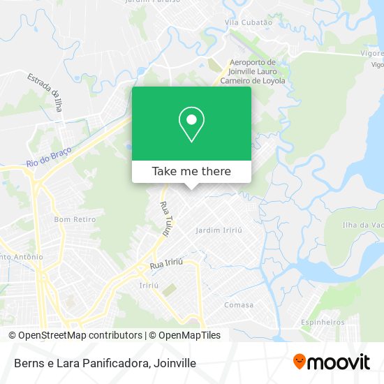 Berns e Lara Panificadora map