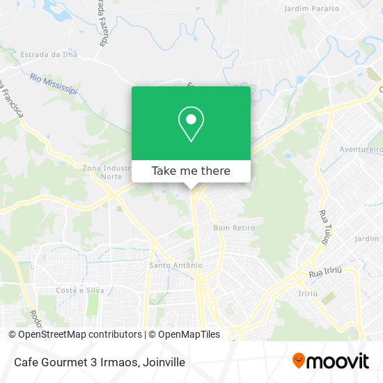 Cafe Gourmet 3 Irmaos map