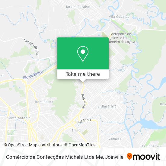 Comércio de Confecções Michels Ltda Me map