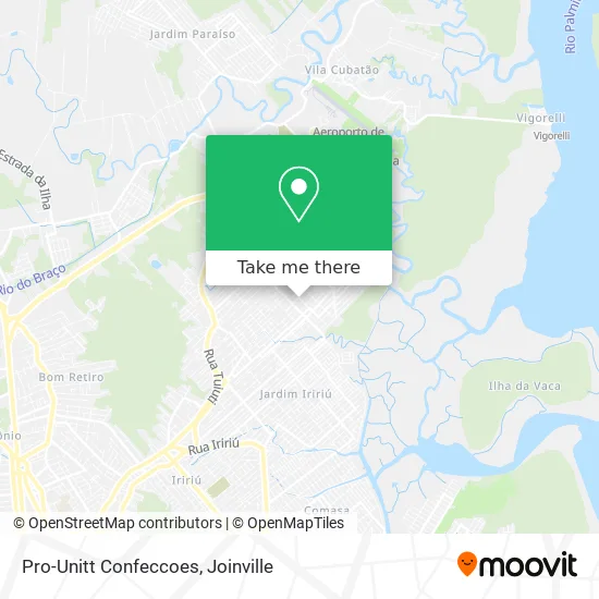 Pro-Unitt Confeccoes map