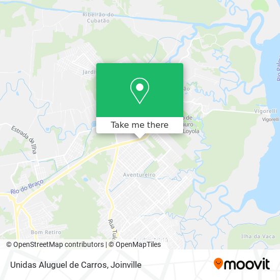 Unidas Aluguel de Carros map