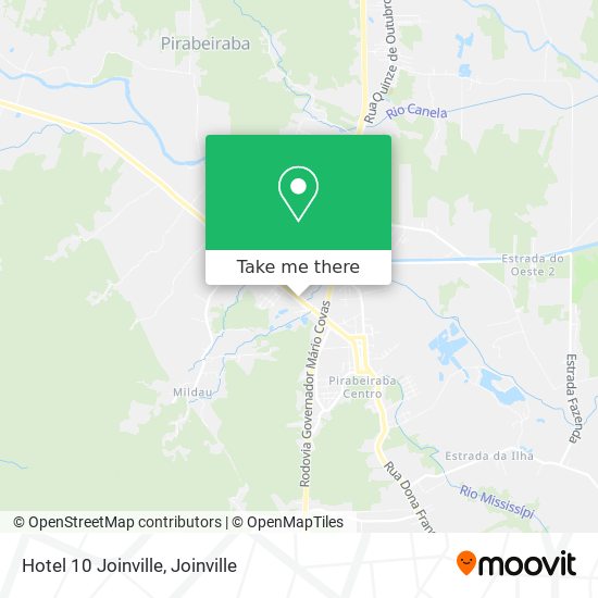 Hotel 10 Joinville map