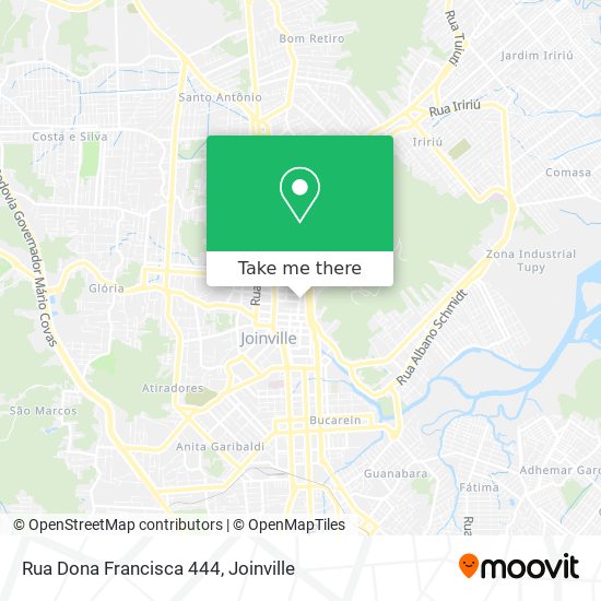 Rua Dona Francisca 444 map