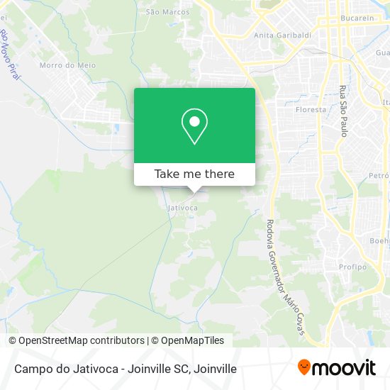 Mapa Campo do Jativoca - Joinville SC