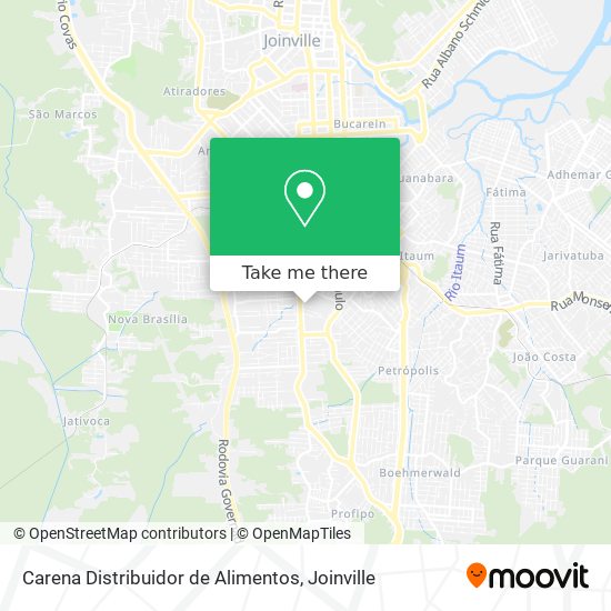 Carena Distribuidor de Alimentos map