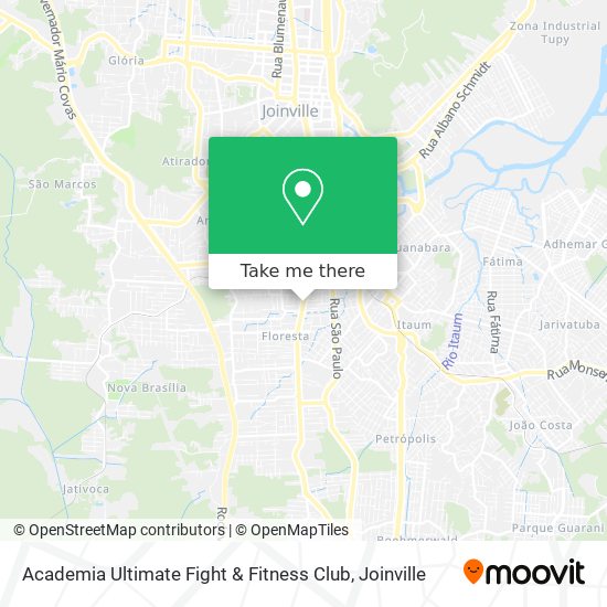 Mapa Academia Ultimate Fight & Fitness Club
