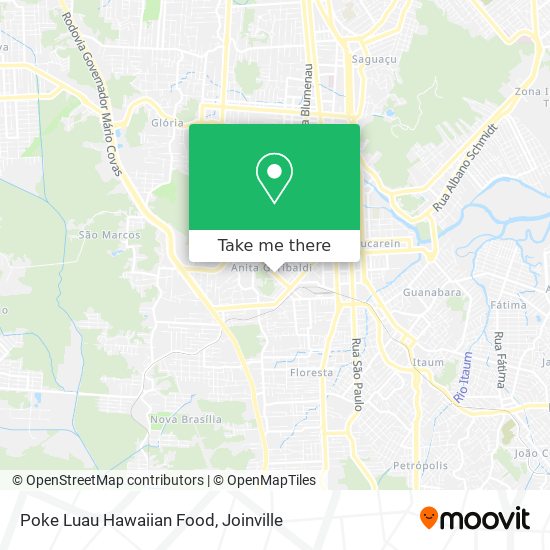 Poke Luau Hawaiian Food map