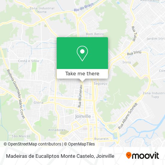 Madeiras de Eucalíptos Monte Castelo map