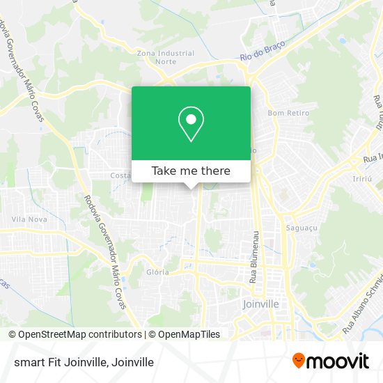 smart Fit Joinville map