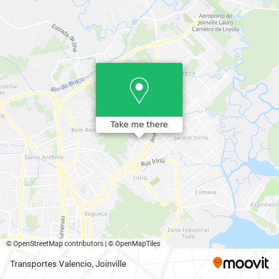 Transportes Valencio map